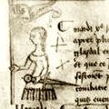 image of joan of arc in trial marginalia